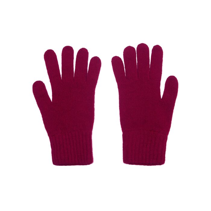 Lona Scott, Ladies LAmbswool Gloves, Magenta