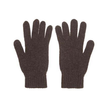 Lona Scott, Mens Lambswool Gloves, Brown