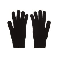 Lona Scott, Mens Lambswool Gloves, Black