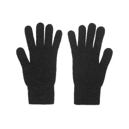 Lona Scott, Mens Lambswool Gloves, Charcoal