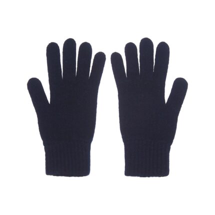 Lona Scott, Mens Lambswool Gloves, Navy