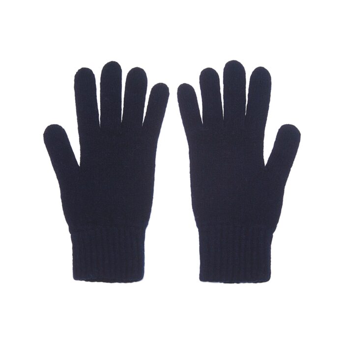 Lona Scott, Mens Lambswool Gloves, Navy